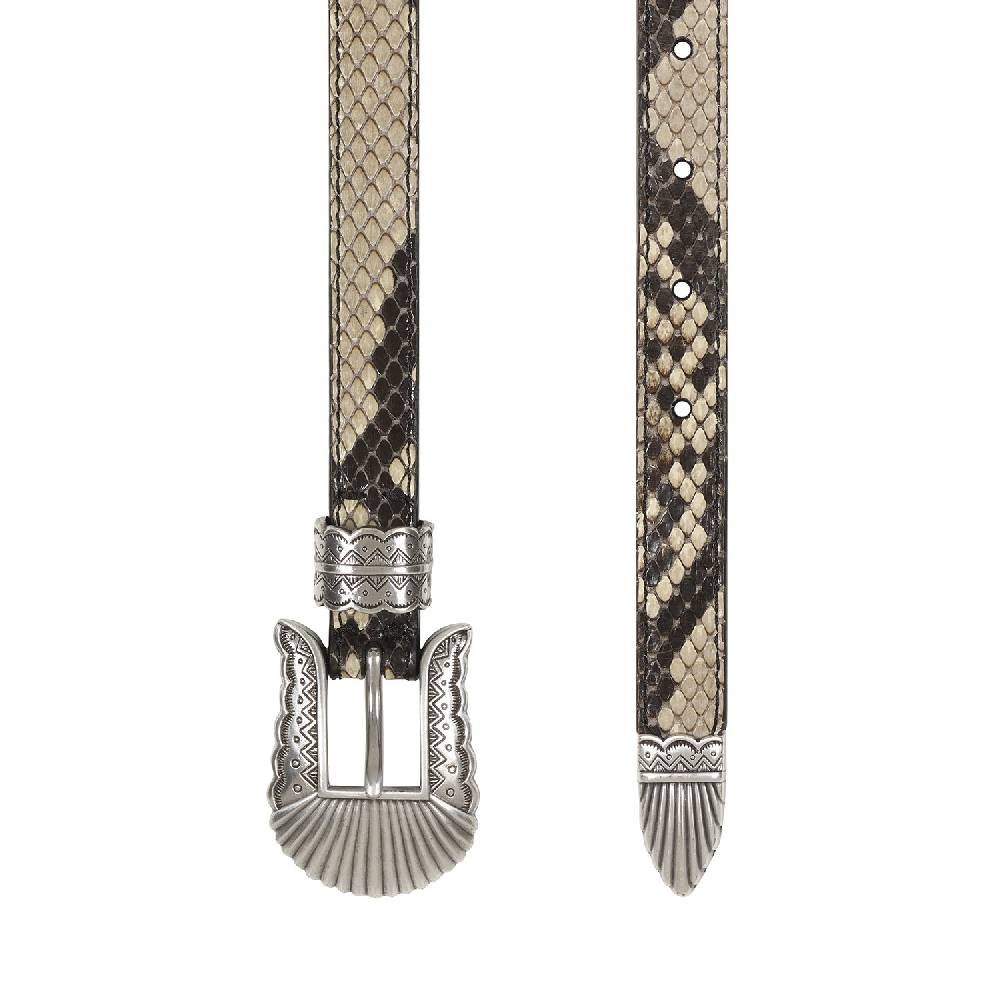 Kate Cate THIN KIM BELT PYTHON PRINTED CALFSKIN Outlet