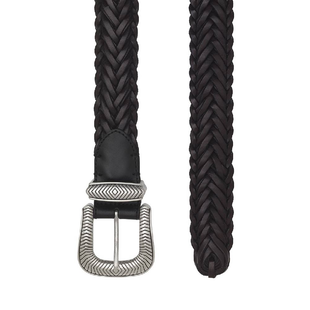 Kate Cate TEX MEX BRAID BELT BROWN LEATHER Saldi