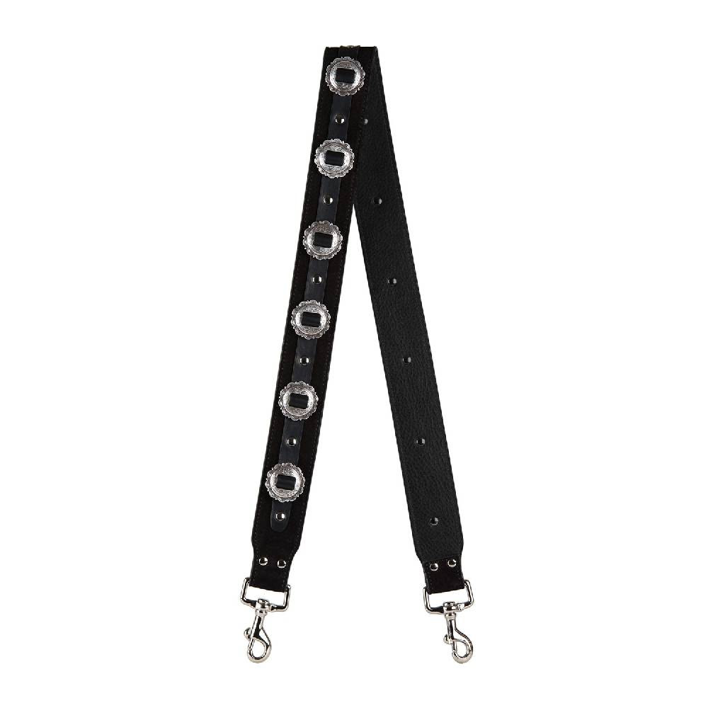 Kate Cate MEXICANA SHOULDER STRAP BLACK SUEDE CALFSKIN Promozione Limitata