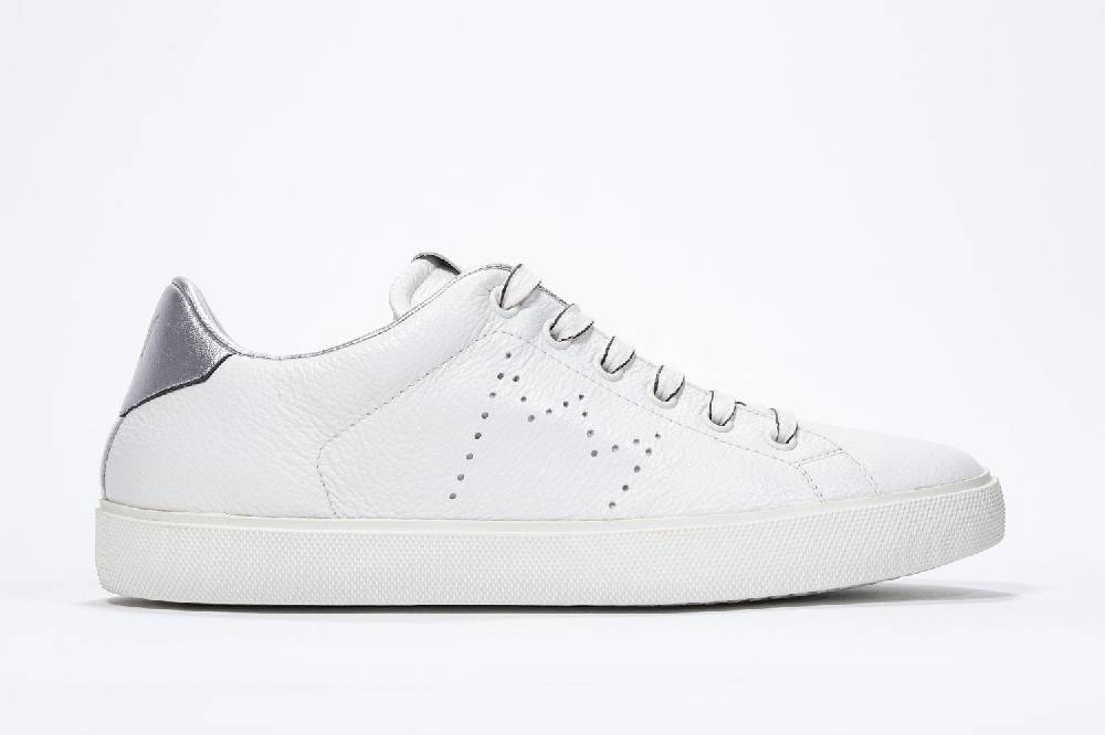 Leather Crown LC06 | Argento & Bianche - Basse - Donna Leather Crown LC06 | Argento & Bianche - Basse - Donna