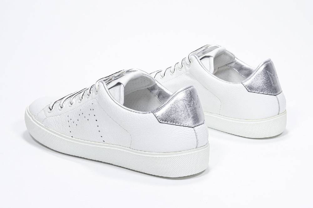 Leather Crown LC06 | Argento & Bianche - Basse - Donna Vendite Flash