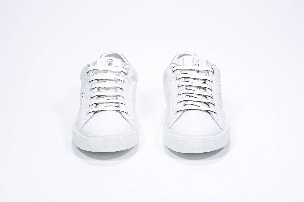 Leather Crown LC06 | Argento & Bianche - Basse - Donna Vendite Flash
