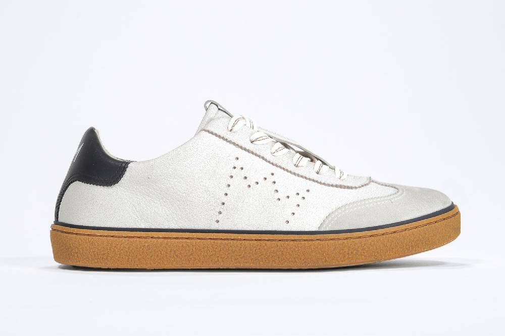 Leather Crown MODEL T | Retro Bianche - Basse - Donna Leather Crown MODEL T | Retro Bianche - Basse - Donna