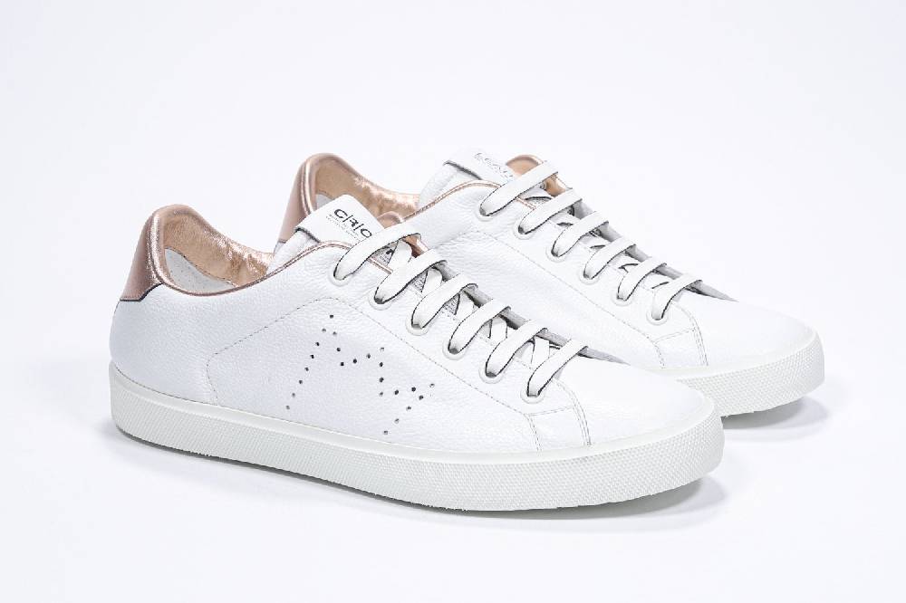 Leather Crown LC06 | Rame & Bianche - Basse - Donna Italy