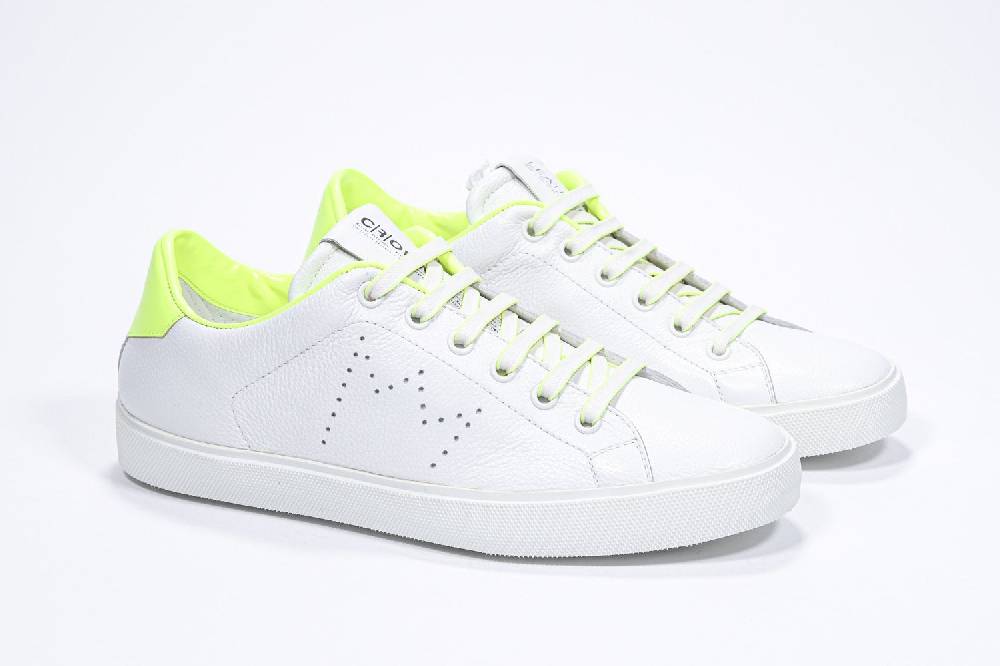 Leather Crown LC06 | Neon & Bianche - Basse - Donna Qualità
