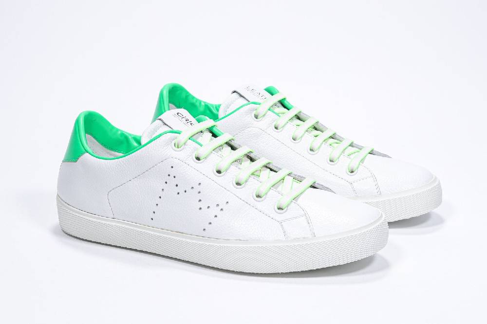 Leather Crown LC06 | Fluo & Bianche - Basse - Donna Promozione