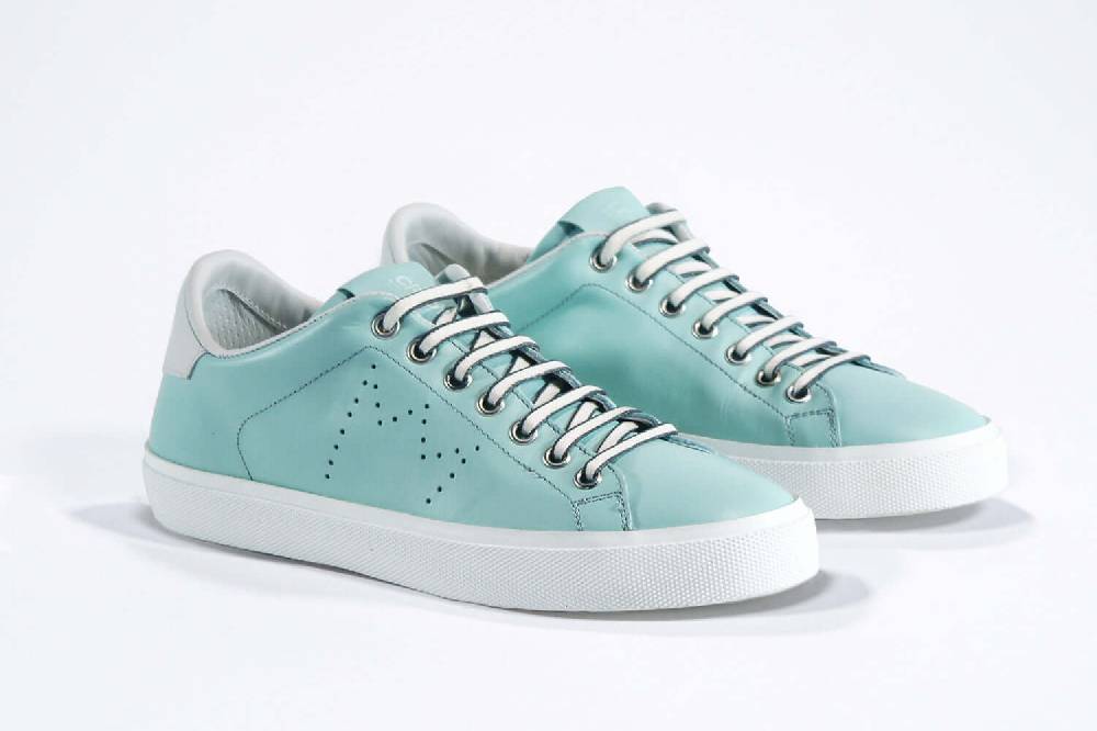 Leather Crown LC06 | Sky & White - BASSE - Donna Spedizione Gratuita