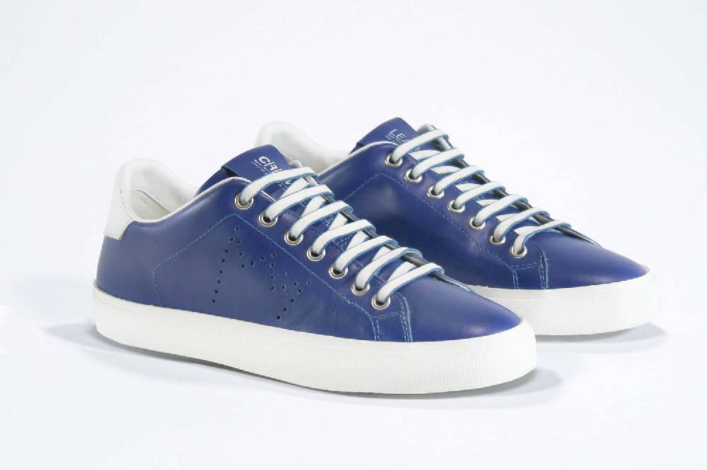 Leather Crown LC06 | Denim e bianco - BASSE - Donna Pezzi Unici
