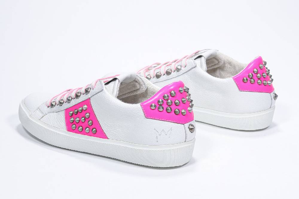 Leather Crown STUDLIGHT | Rosa e bianco - BASSE - Donna Qualità Garantita