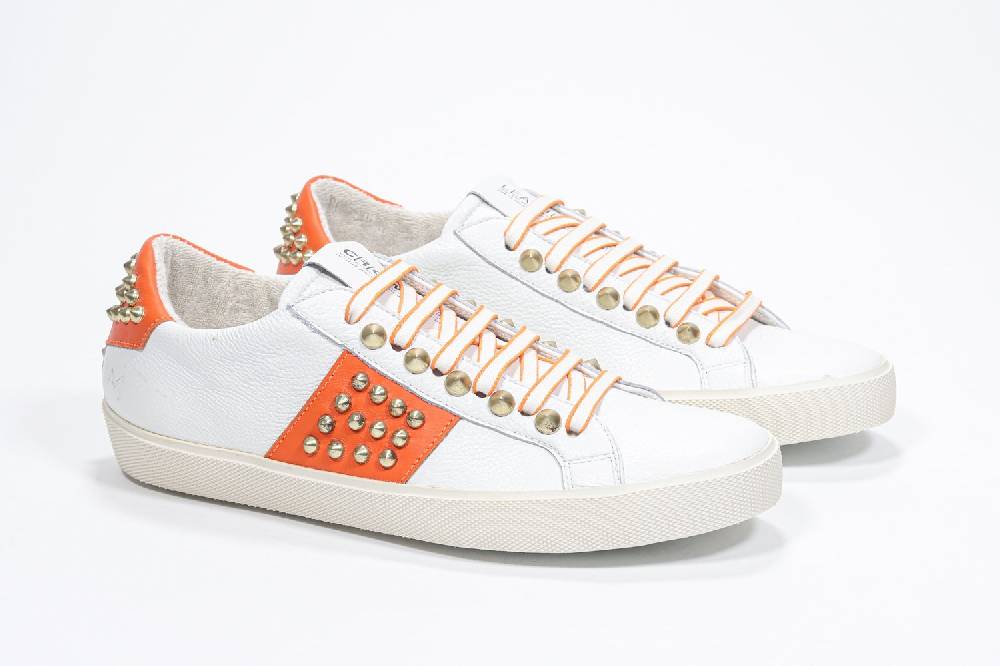 Leather Crown STUDLIGHT | Arancione e bianco - BASSE - Donna Acquista Ora
