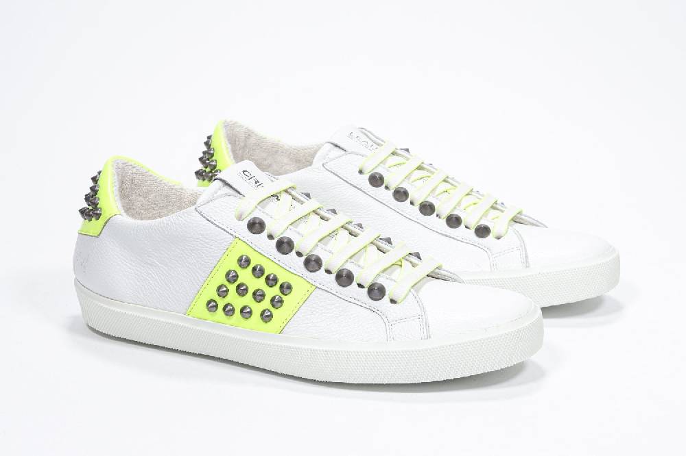 Leather Crown STUDLIGHT | Giallo neon - BASSE - Donna Consegna Veloce