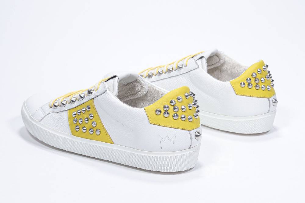 Leather Crown STUDLIGHT | Giallo e bianco - BASSE - Donna Promozione Limitata