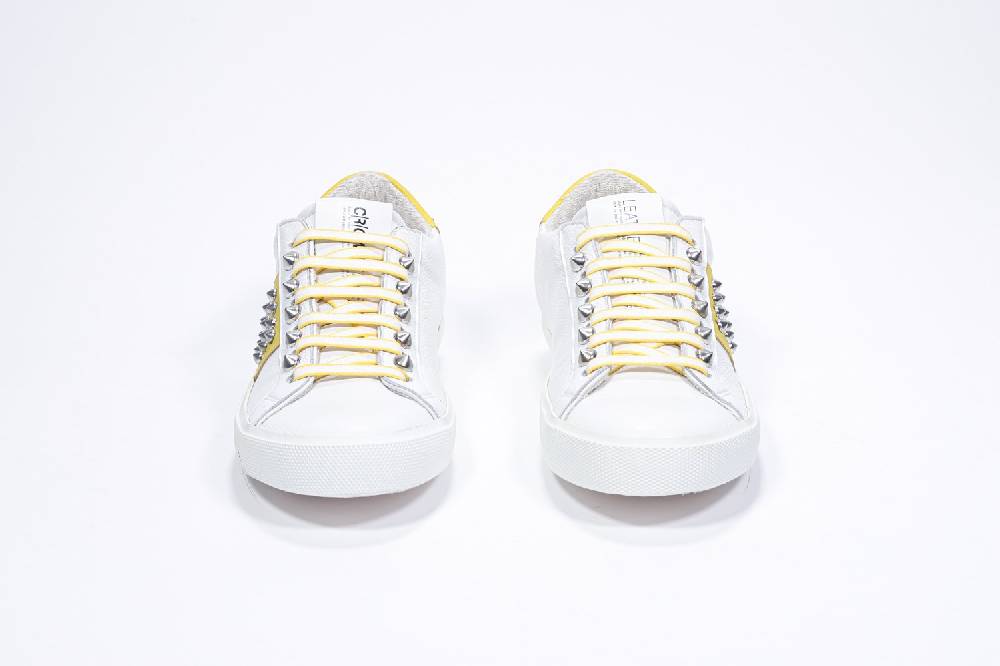 Leather Crown STUDLIGHT | Giallo e bianco - BASSE - Donna Promozione Limitata
