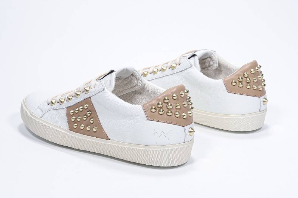 Leather Crown STUDLIGHT | Beige e bianco - BASSE - Donna Acquista Ora