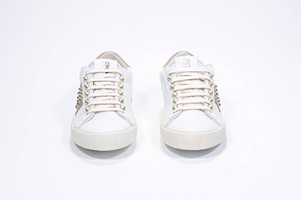 Leather Crown STUDLIGHT | Beige e bianco - BASSE - Donna Acquista Ora