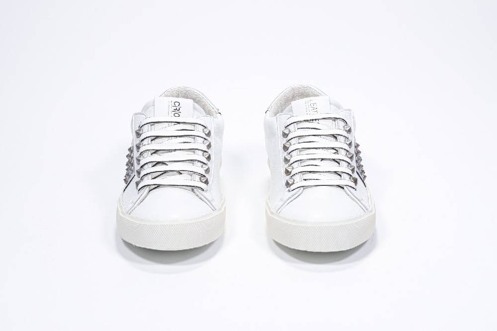 Leather Crown STUDLIGHT | Argento e bianco - BASSE - Donna Prezzo Ridotto