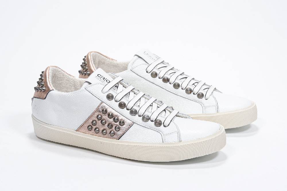 Leather Crown STUDLIGHT | Rosa e bianco - BASSE - Donna Sottocosto