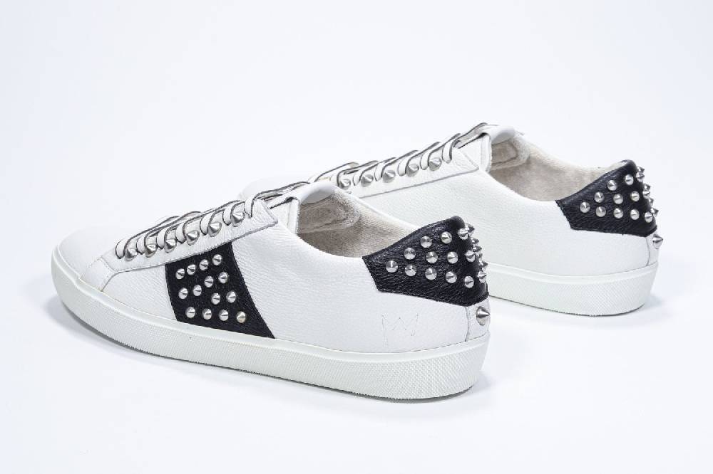 Leather Crown STUDLIGHT | Bianco e nero - BASSE - Donna Offerta