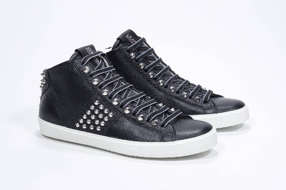 Leather Crown STUDBORN | Nere - Alte - Donna Saldi Di Fabbrica