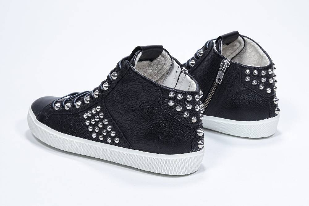 Leather Crown STUDBORN | Nere - Alte - Donna Saldi Di Fabbrica