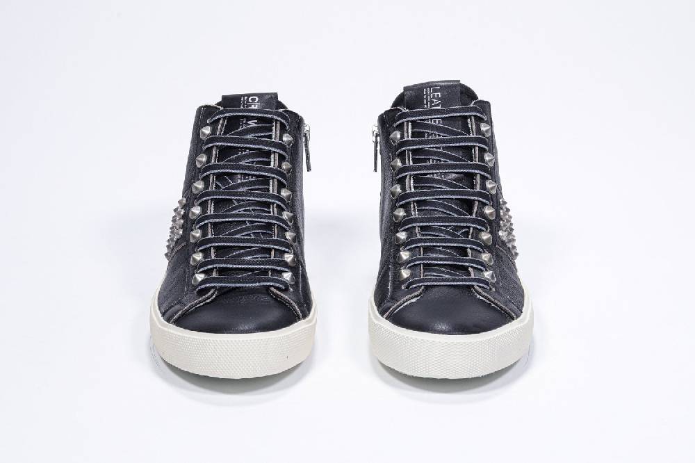 Leather Crown STUDBORN | Vintage Nere - Alte - Donna In Saldo