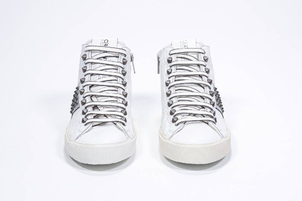 Leather Crown STUDBORN | Argento & Bianche - Alte - Donna Nuova