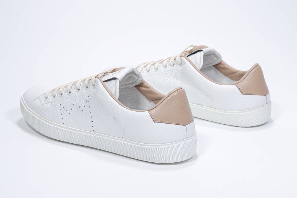 Leather Crown LC06 | Cuoio & Bianche - Basse - Uomo Promozione