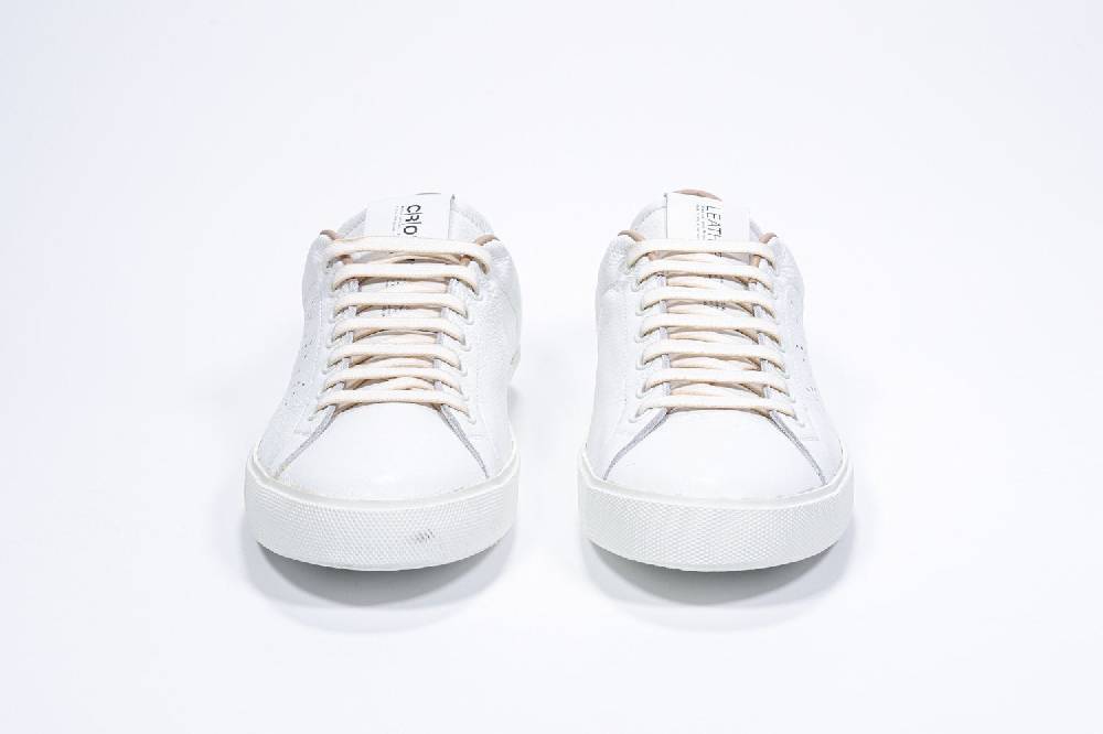 Leather Crown LC06 | Cuoio & Bianche - Basse - Uomo Promozione