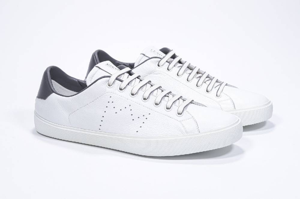 Leather Crown LC06 | Grigio & Bianche - Basse - Uomo Pezzi Unici