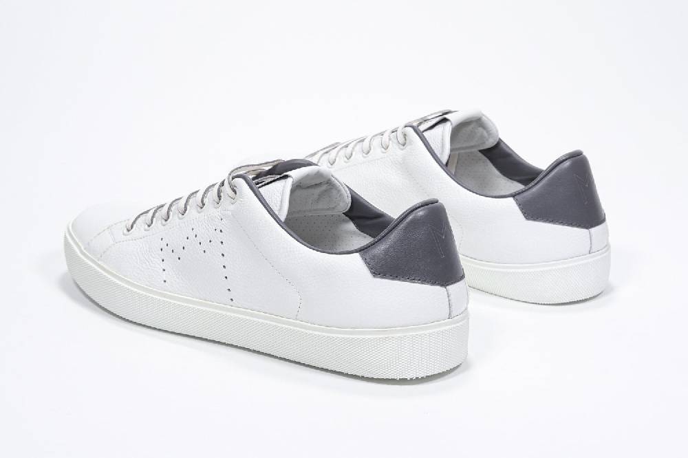 Leather Crown LC06 | Grigio & Bianche - Basse - Uomo Pezzi Unici