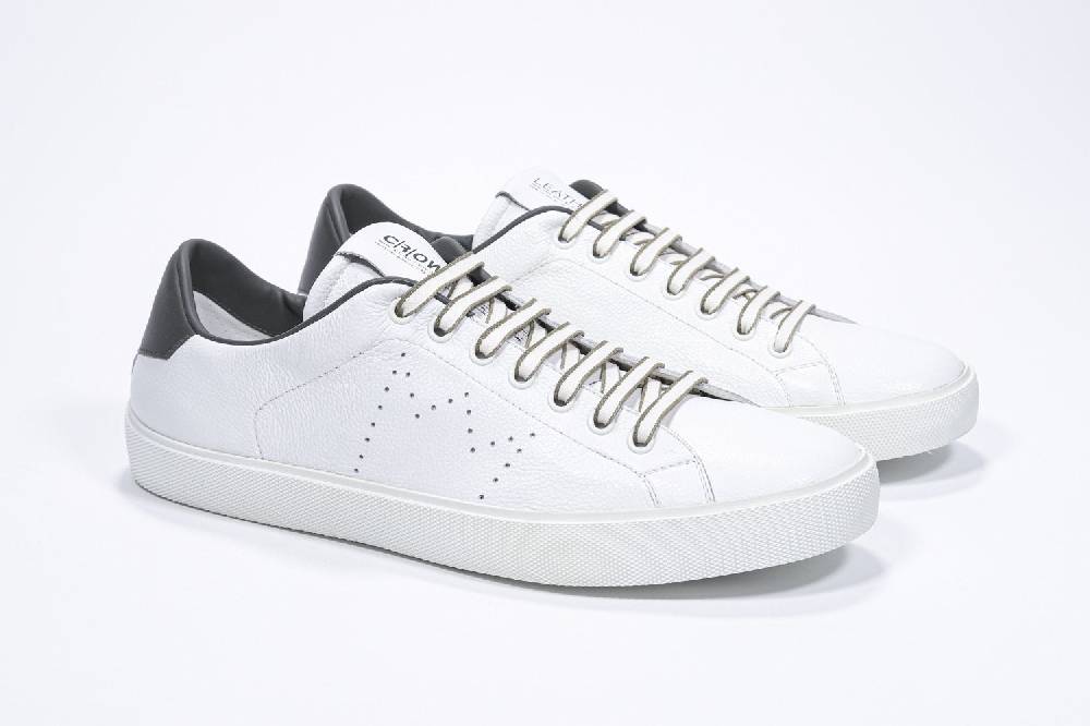 Leather Crown LC06 | Verde Militare & Bianche - Basse - Uomo Fornitura limitata