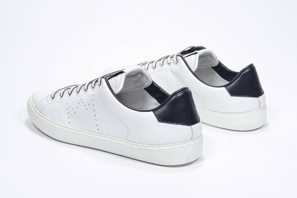 Leather Crown LC06 | Navy & Bianche - Basse - Uomo Qualità Garantita