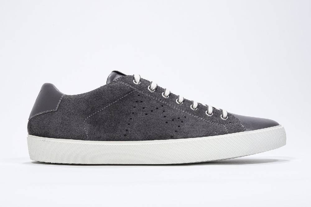 Leather Crown PURE | Grigio scuro - Basse - Uomo Sottocosto
