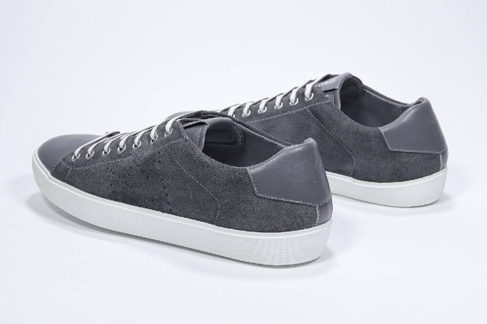 Leather Crown PURE | Grigio scuro - Basse - Uomo Sottocosto
