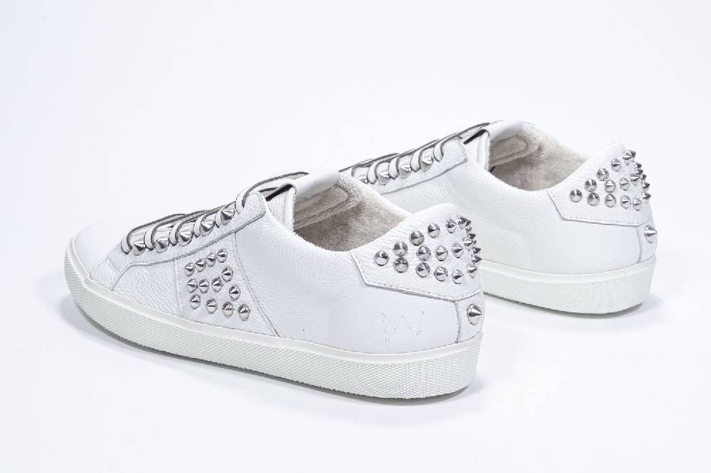 Leather Crown STUDLIGHT | Bianco - BASSE - Uomo Sconto