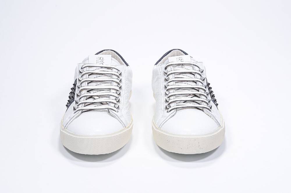 Leather Crown STUDLIGHT | Bianco e nero - BASSE - Uomo Economico