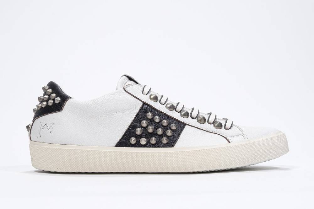 Leather Crown STUDLIGHT | Bianco e nero - BASSE - Uomo Online