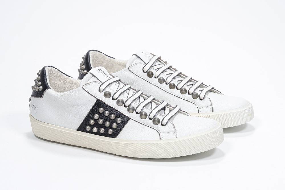 Leather Crown STUDLIGHT | Bianco e nero - BASSE - Uomo Online