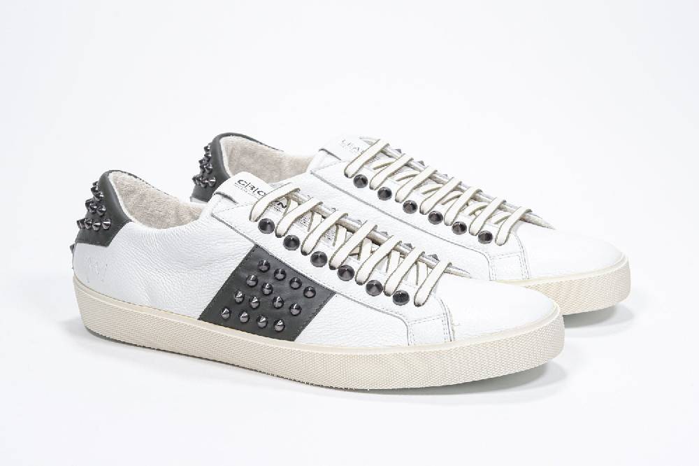 Leather Crown STUDLIGHT | Bianco e verde - BASSE - Uomo Outlet