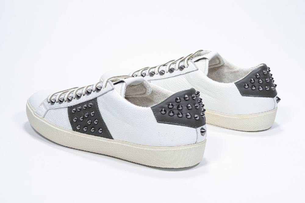 Leather Crown STUDLIGHT | Bianco e verde - BASSE - Uomo Outlet