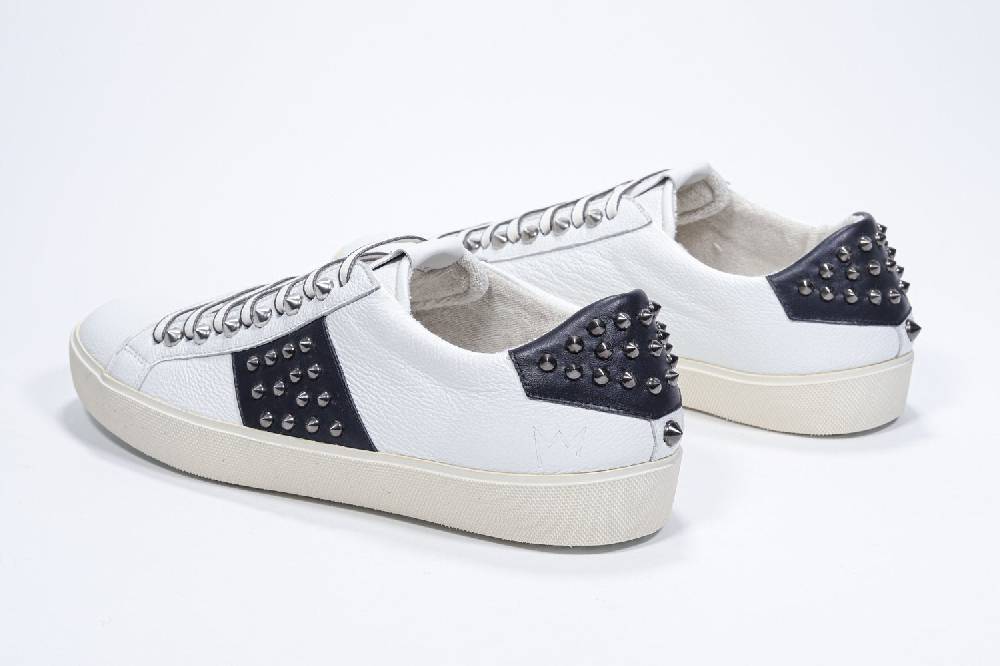 Leather Crown STUDLIGHT | Bianco e Marina - BASSE - Uomo In Vendita