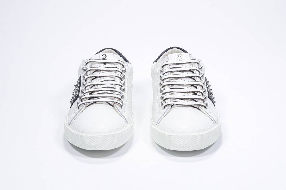 Leather Crown STUDLIGHT | Bianco e Marina - BASSE - Uomo In Vendita