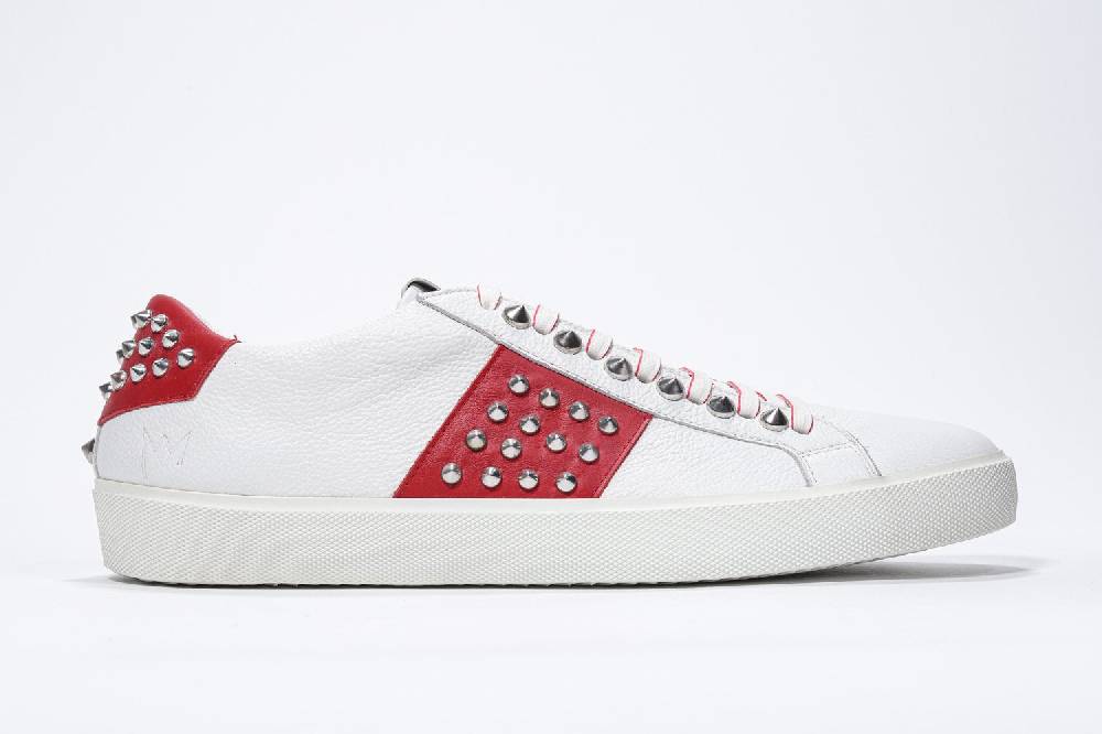 Leather Crown STUDLIGHT | Rosso e bianco - BASSE - Uomo Saldi