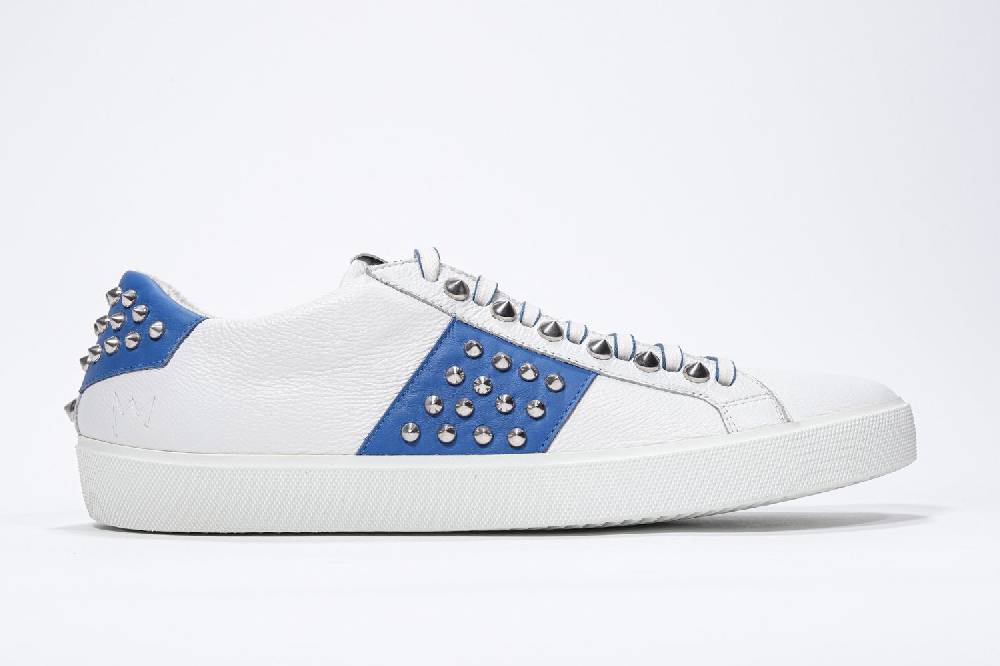 Leather Crown STUDLIGHT | Bianco e blu - BASSE - Uomo
