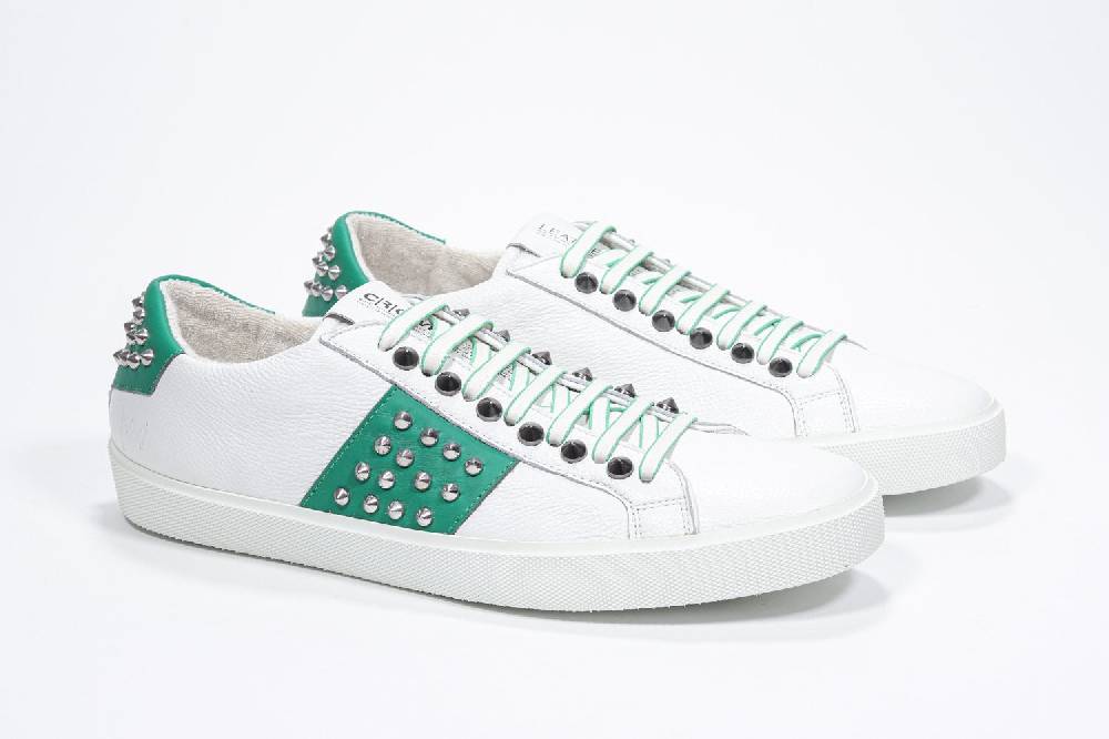 Leather Crown STUDLIGHT | Bianco e verde - BASSE - Uomo Bestseller