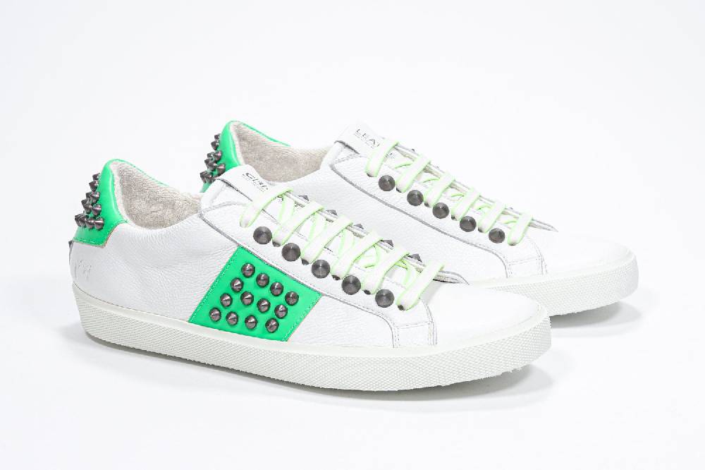 Leather Crown STUDLIGHT | Verde neon - BASSE - Uomo Vendita Calda