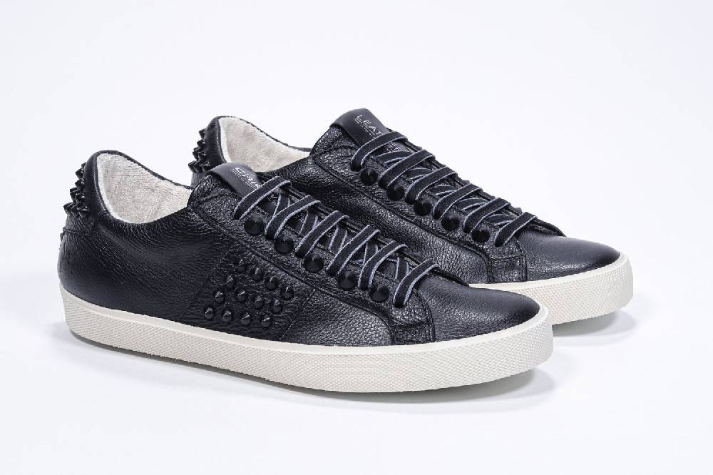 Leather Crown STUDLIGHT | Tutto nero - BASSE - Uomo In Saldo