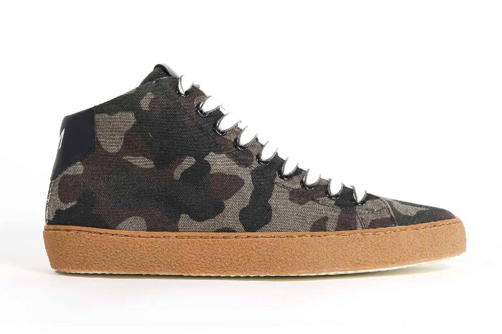 Leather Crown EARTH | Tela mimetica - Mid Top - Uomo 2025