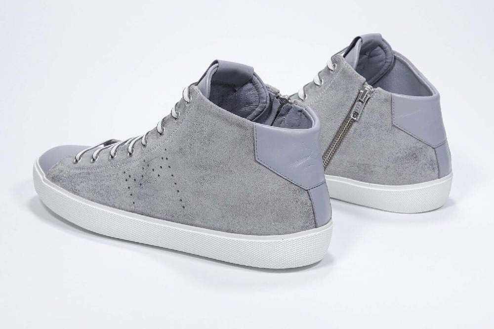 Leather Crown EARTH | Grigio Chiaro - Alte - Uomo Nuovo