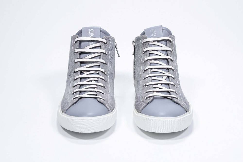 Leather Crown EARTH | Grigio Chiaro - Alte - Uomo Nuovo